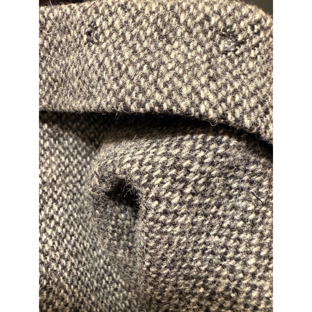 Lands End 42R Gray Herringbone Merino & Lambswool Tweed Blazer Jacket Sport Coat - Picture 16 of 16